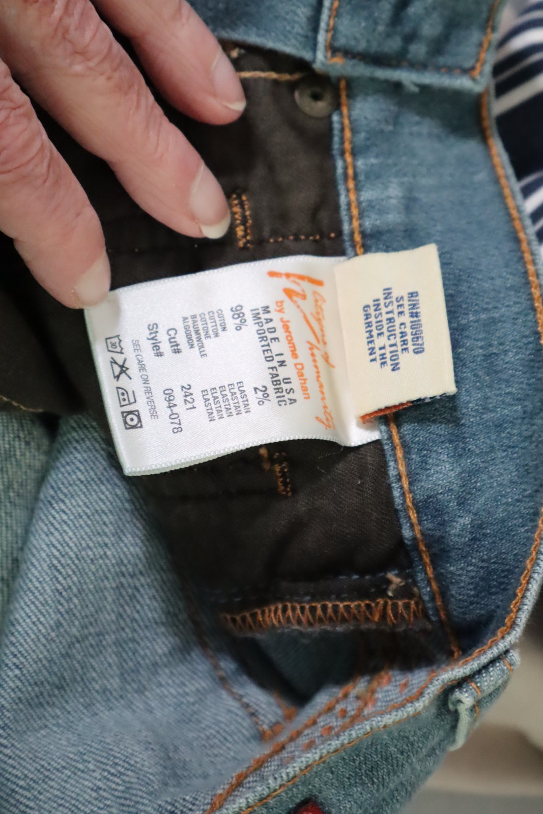 Citizens of Humanity by Jerome Dahan Low Rise Flare Jeans Size 28 Made USA Cut 2421