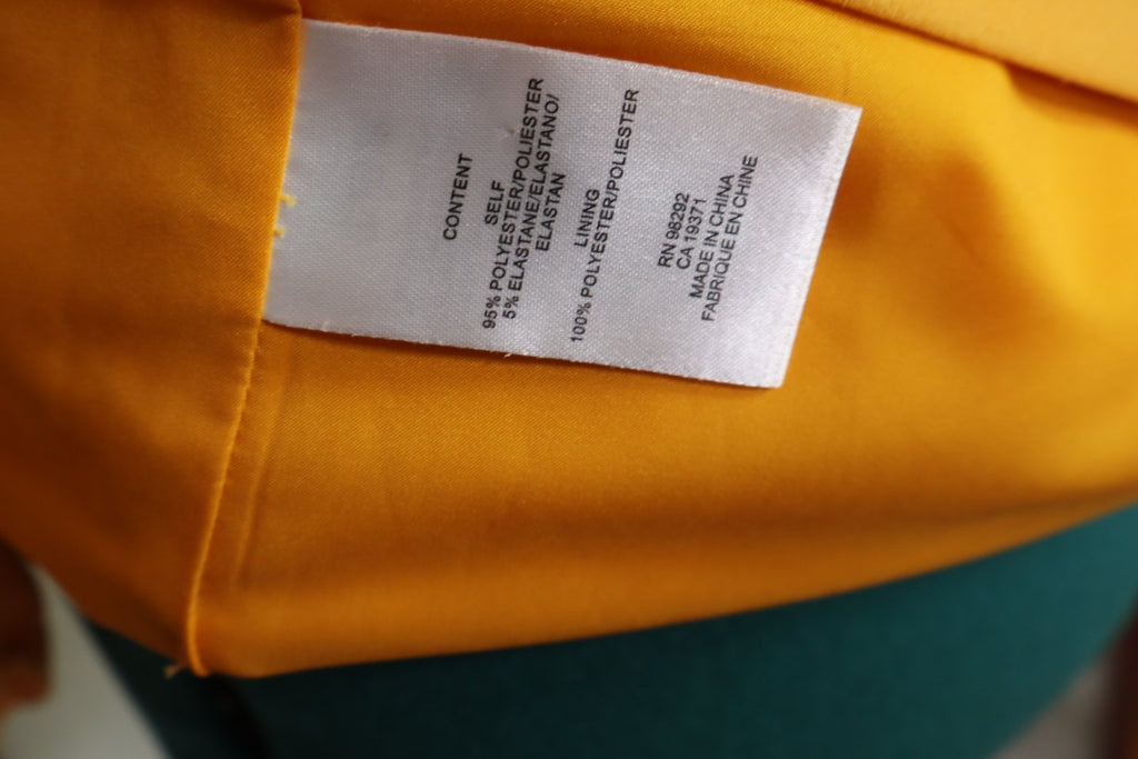 Tibi Mustard Shift Dress | Balloon Sleeve Designer Dress Size 6
