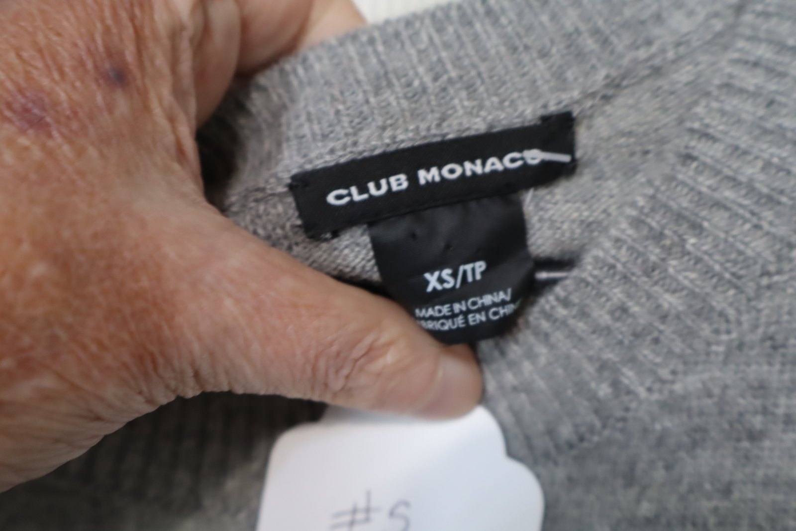 Club Monaco Layered Sweater Dress | Gray Knit Chiffon Hem Women's XS?TP